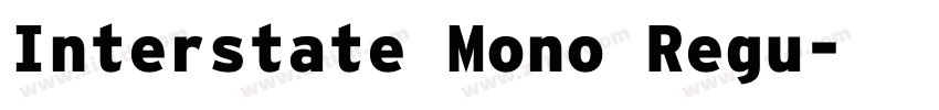Interstate Mono Regu字体转换